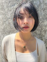 スウド(Swd)&nbsp;大人可愛い韓国ボブ/ショートボブ/暗髪/シースルーバング