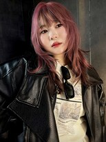 イリス 心斎橋(.elice)&nbsp;セミロングアンブレラカラーミニウルフショートウルフ前髪50代