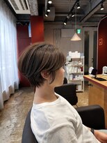 イロ ジェイアール JR奈良店(IRO)&nbsp;チョコレートブラウン×ショートボブ×前髪顔まわりカット
