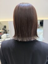 ケーツー エム 京都ラクエ(k-two emu) 30代40代◎大人ミディアムボブ/くすみベージュカラー/髪質改善