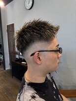 スウェル 成田店(Swell)&nbsp;フェードハイライト[成田駅/Men's/メンズカット/パーマ]