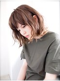 【juno】外国人風ゆるふわパーマ☆切りっぱなし外ハネ小顔ボブ