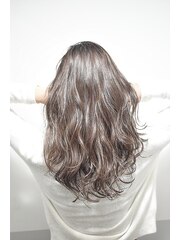 【miel hair blanc】リッチロング☆ミルクティーカラー