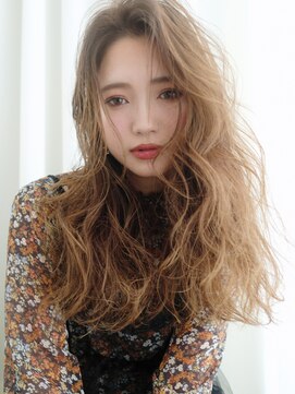 アルバム 銀座(ALBUM GINZA) ニュアンスウェーブロング_インナーカラースパイラル_35764