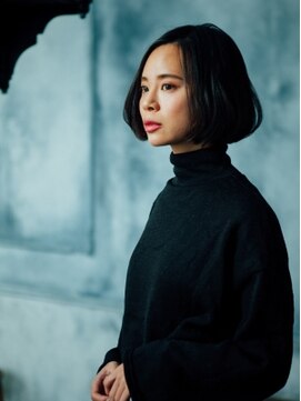 ナインオクロック 青山店(9o'clock) 大人クールなダークボブ