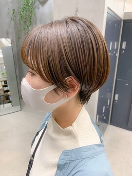 テトヘアー(teto hair) マッシュショート、アッシュブラウン、ベリーショート