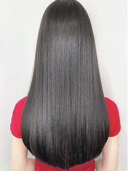 アシュレイ(ASHLEY)の写真/【福島駅◆徒歩3分】前処理付きだからダメージレスに悩みを解消できて、サラサラストレートの美髪へー。
