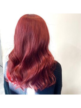 ヴィーヴォ 天六店(VIVO) 【VIVO】西屋綾香 ダブルカラー  ボルドーレッド 韓国カラー