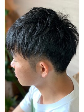 ヘアーサロン プアメリア(Puamelia) おしゃれキッズカットツーブロック黒髪暗髪ナチュラルショート