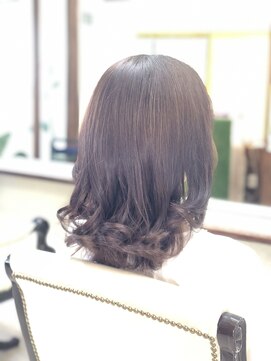 リジェネ 50代/ケアカラー/大人女性/白髪染め/リタッチ/アイロン仕上げ