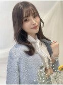 韓国風くびれヘアグレージュカラー【藤本】