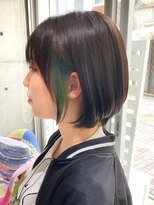 トト 船橋店(toto.)&nbsp;黒髪/グレーベージュ/レイヤーロング/前髪パーマ[西船橋/津田沼]