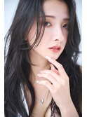 大人小顔ロングレイヤー韓国ヘア