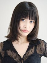イメチェンヘアスタイル ハッシュカット フルバング 似合わせ