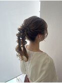 編みおろしポニー