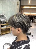 センターパート ハイライト