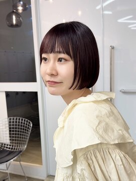 クリアーオブヘアー 池下店(clear OF HAIR) ミニボブ×ボルドーレッド