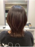 丸みを残せるシルキーストレート◎ショートウルフ