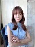 ◎大人綺麗なスタイル　顔まわりカット　セミロング　ロング