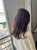 ブロッサム 北浦和店&nbsp;ココアベージュ暗髪カラーハイライトブリーチ髪質改善北浦和