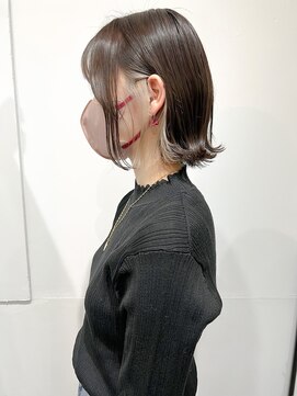 フィックスヘアー 梅田店(FIX-hair) イヤリングカラーショートインナーカラー