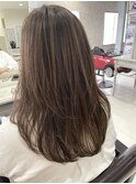 ハイライト/ロングレイヤー/アッシュ/ベージュ/野幌/江別/美容室
