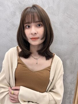 ロンドプロフィール 浦和(Lond profil) 顔まわりレイヤー外ハネ韓国風ヘア髪質改善浦和ボブ