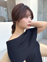 ミディアム/暗めカラー/グランマッシュ/デザインカラー