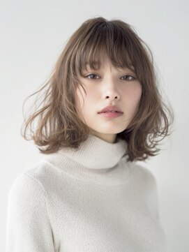 ノラキチジョウジ(NORA KICHIJOJI) 耳かけレイヤーカットハイライトカラーくびれミディ白髪染め