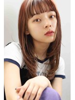 organic+tricot 所沢　ボブ/カラー/ハイライト/白髪ぼかし【1月7日NEWOPEN（予定）】 20代30代◎冬カラー◎オレンジベージュ×ロングレイヤー