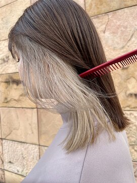 イーストハムヘッドショップ(EAST HAM head shop) ブリーチインナーカラー/ホワイトベージュ