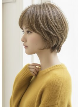 レウナ 外苑前(Reuna) 大人可愛いショートボブ　ショート　ひし形