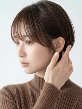 カバーヘア ブリス 大宮西口(COVER HAIR bliss) シースルーバング似合わせカット小顔丸みショートA7大宮20代30代