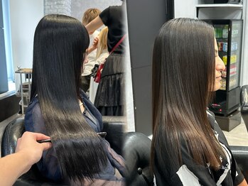 フィーネ 吉祥寺(Fi -Ne)の写真/なめらかな指通りのナチュラルストレートをぜひ体感！ダメージレスでつやと柔らかさのある美髪縮毛矯正☆