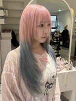 アルファバイオリカ(ALPHA by ORIKA)&nbsp;pail pink×pail blueのグラデーション