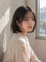 グロウ 赤羽(grow)&nbsp;シースルーバングミディアムボブ
