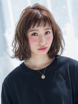 シュア(SURE) ☆［シースルーバング］眉上グレージュボブ　【SURE 自由が丘】