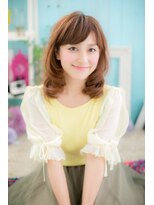 ミック ヘアアンドビューティー 大山店(miq  Hair&Beauty)&nbsp;ふわくしゅ☆ガーリーな♪スイングカールセミディ