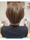 大人かわいい小顔ひし形ショートボブ☆