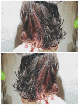 フィン(FiN by allure) 浦前つばさ/インナーカラー大人かわいいセミディ