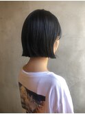 切りっぱなしボブ