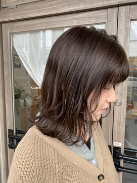 ルプラ カルム(le-pla Calme) つやつやブラウン/グレーベージュ/グレージュアッシュ30代40代