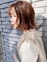 アイティー バイ アルバム 中野店(IT by ALBUM) ラフミニボブ_耳かけウェーブパーマフォギーベージュ_86852