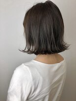 ヘア プロデュース キュオン(hair produce CUEON.) 切りっぱなしボブ×ラベンダーアッシュ