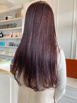 セプト 天神大名(SEPT.) ラベンダーピンク  艶カラー 髪質改善カラー ダメージレス