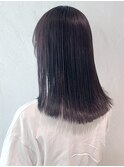 ダークラベンダー_くびれヘアツートンカラー_ba349061