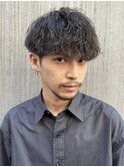 刈り上げツーブロック ツイストスパイラルパーマ