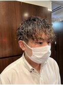 波巻きパーマ