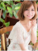 メンズウケも◎斜めバングエアリーボブディc5大宮20代30代40代