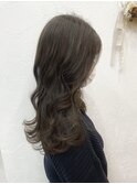 レイヤースタイル×艶感ブラウンカラー